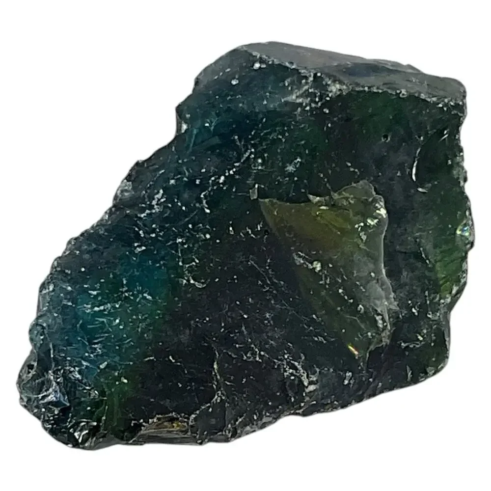 Emerald Green Art Glass Cullet Glowing‎ Manganese Slag Glass #5GX85